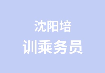 沈阳培训乘务员