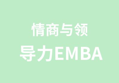 情商与领导力EMBA