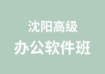 沈阳办公软件班