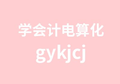 学会计电算化gykjcj就找财经学院