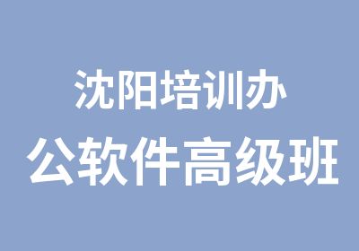 沈阳培训办公软件班