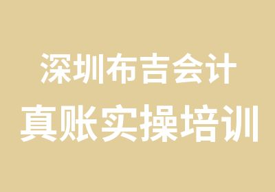 深圳布吉会计真账实操培训学费