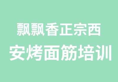 飘飘香正宗西安烤面筋培训