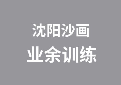 沈阳沙画业余训练