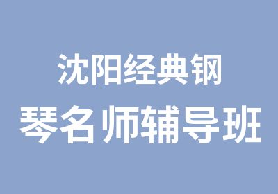 沈阳经典钢琴辅导班