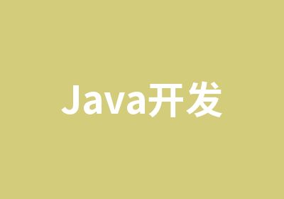 Java开发