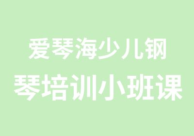 爱琴海少儿钢琴培训小班课