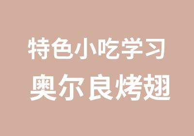 特色小吃学习 奥尔良烤翅制作 奥尔良烤翅技术培训