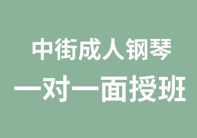 中街成人钢琴面授班