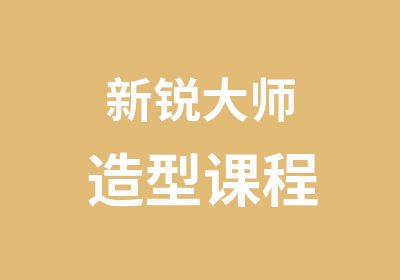 新锐大师造型课程