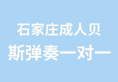 石家庄成人贝斯弹奏