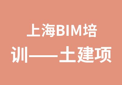 上海BIM培训——土建项目班