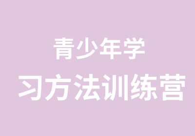 青少年学习方法训练营