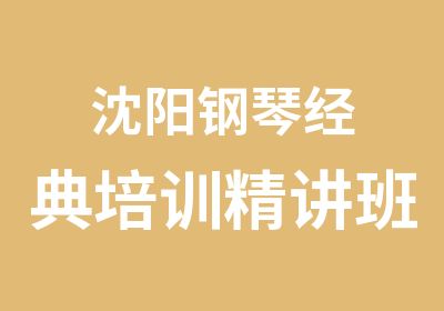 沈阳钢琴经典培训精讲班