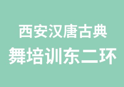 西安汉唐古典舞培训东二环华翎古典舞