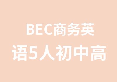 BEC商务英语5人初中班