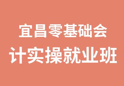 宜昌零基础会计实操就业班