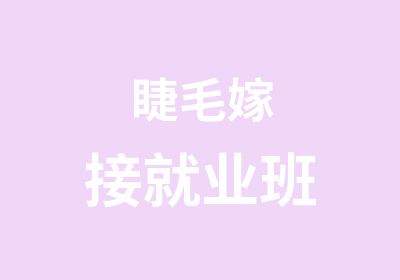 睫毛嫁接就业班