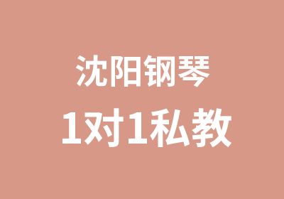 沈阳钢琴1对1私教