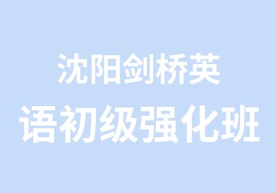 沈阳剑桥英语初级强化班