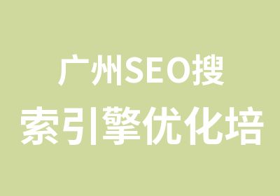 广州SEO搜索引擎优化培训辅导班