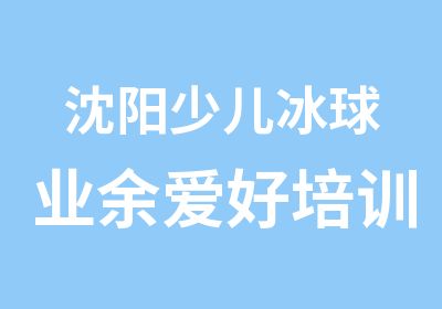 沈阳少儿冰球业余爱好培训班