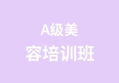 A级美容培训班