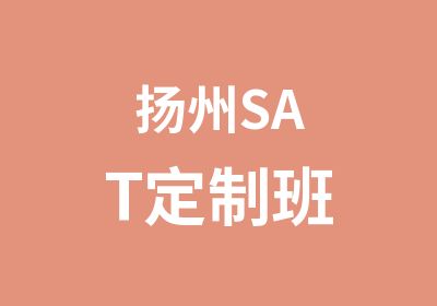 扬州SAT定制班