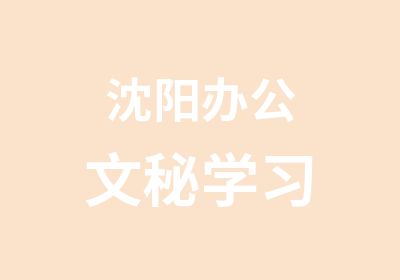 沈阳办公文秘学习