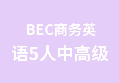 BEC商务英语5人中直达班