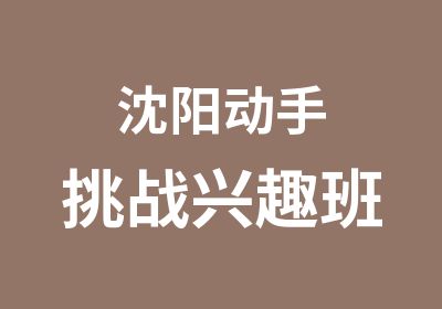 沈阳动手挑战兴趣班