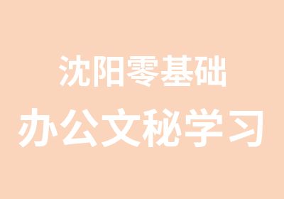 沈阳零基础办公文秘学习