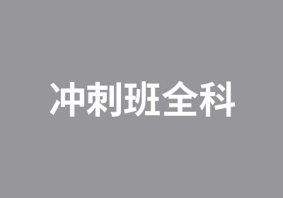 冲刺班全科