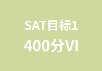 SAT目标1400分VIP3-5人班