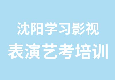 沈阳学习影视表演艺考培训