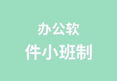 办公软件小班制