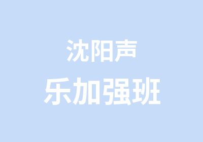 沈阳声乐加强班