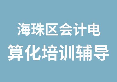 海珠区会计电算化培训辅导班