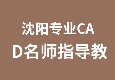 沈阳专业CAD指导教学