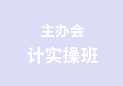 主办会计实操班