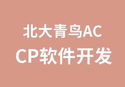 北大青鸟ACCP软件开发