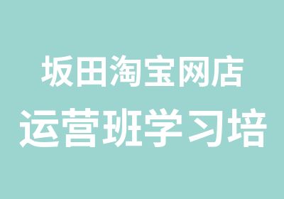 坂田网店运营班学习培训