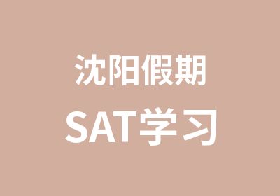 沈阳假期SAT学习