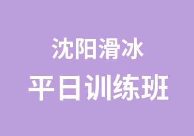 沈阳滑冰平日训练班