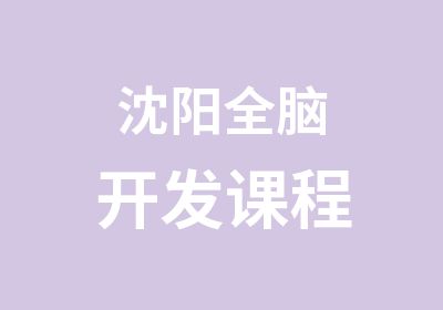 沈阳全脑开发课程