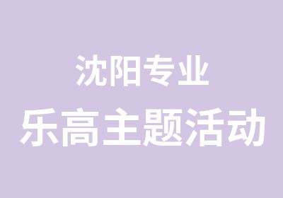 沈阳专业乐高主题活动