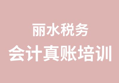 丽水税务会计真账培训