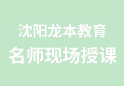 沈阳龙本教育现场授课班