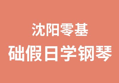 沈阳零基础日学钢琴