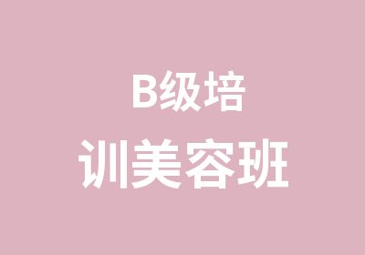 B级培训美容班